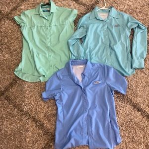 magellan and Columbia fishing shirts